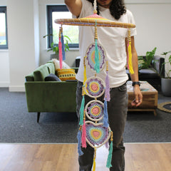 Large Drama Dreancatcher - Pastal Rainbow product image 3