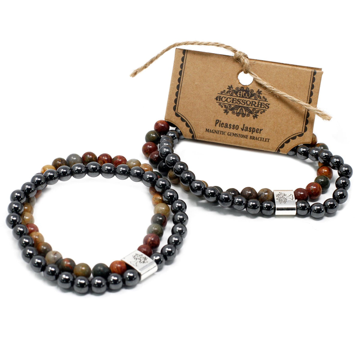 Magnetic Gemstone Bracelet - Picasso Jasper product image 4