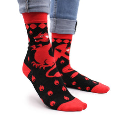 Hop Hare Bamboo Socks S/M - Red Dragons product image
