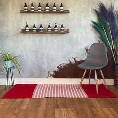 Indian Cotton Rug - 70x170cm - Red/Pink product image 3