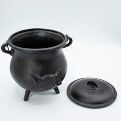 Extra Huge Cast Iron Cauldron with Triple Moon 23x18cm (at least 4kg) product image 3