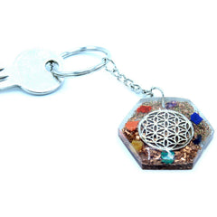 Orgonite Power Keyring - Octagon Flower of Life product image 3