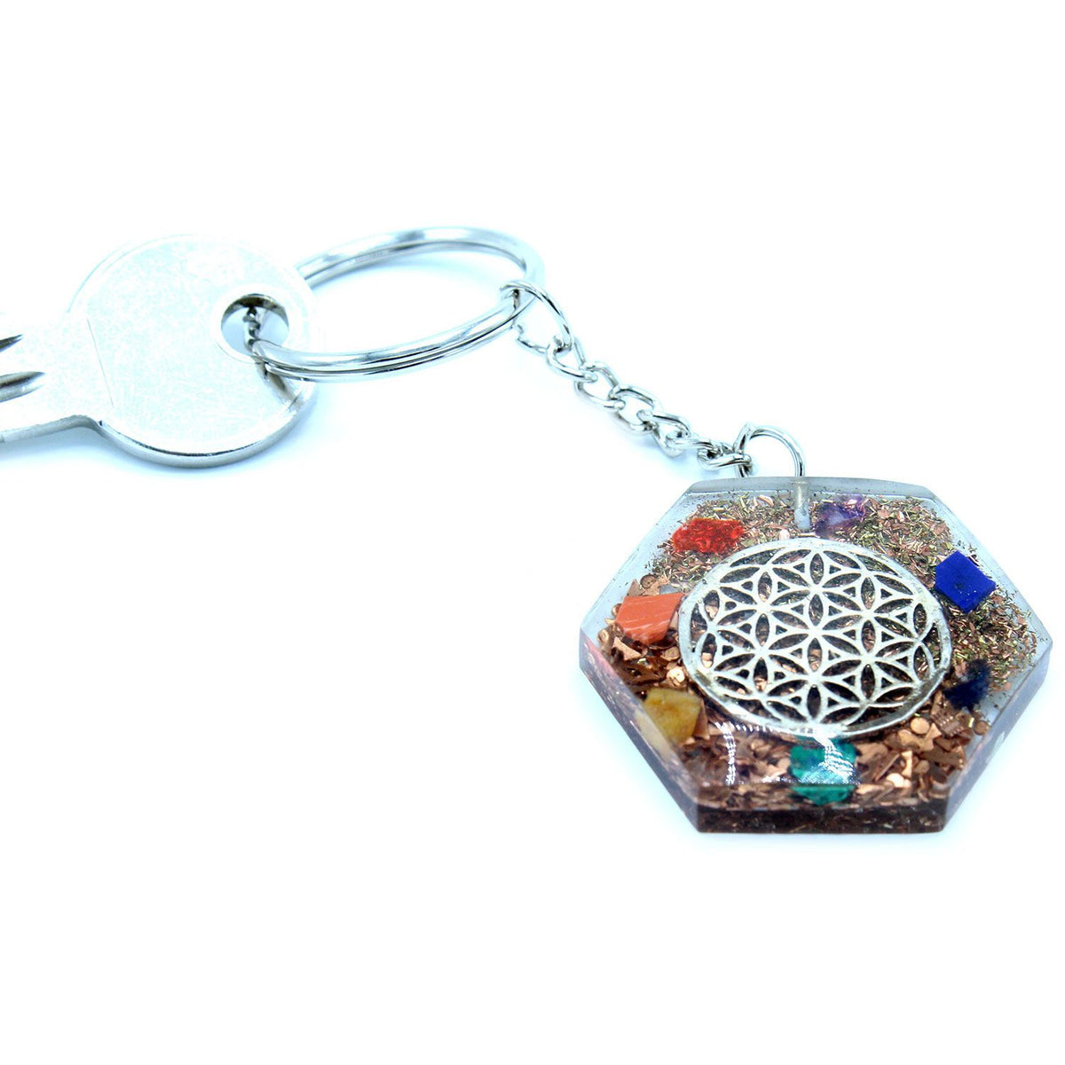 Orgonite Power Keyring - Octagon Flower of Life product image 3