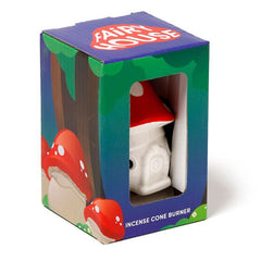 Fairy Toadstool House Ceramic Incense Cone Burner product image 4
