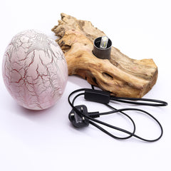 DriftGlow Lamp Crackle Fire Egg Shade - Orange product image 7