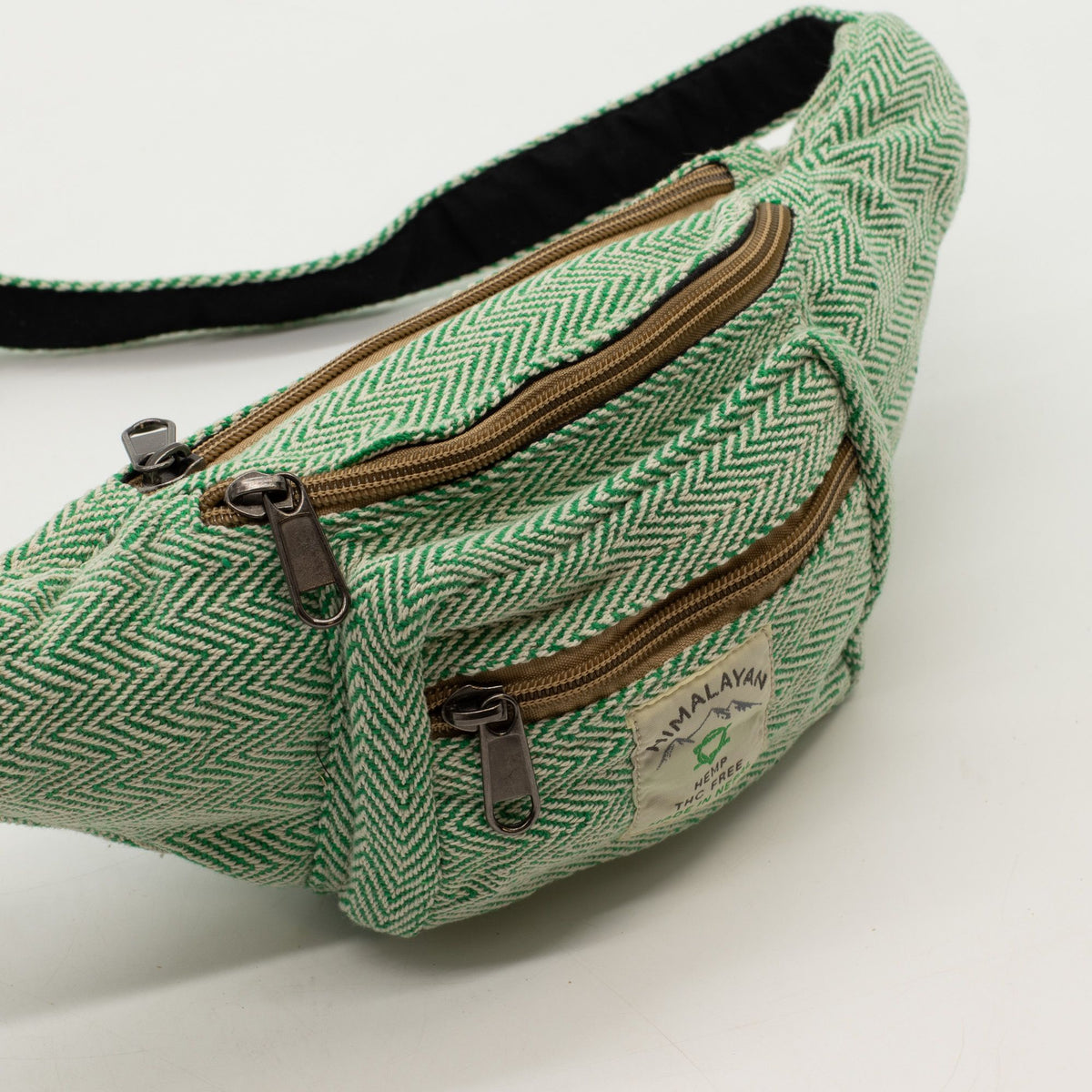 Cotton Hemp Style Belt (or Fanny) Bag - Sage - product image 2