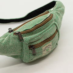 Cotton Hemp Style Belt (or Fanny) Bag - Sage