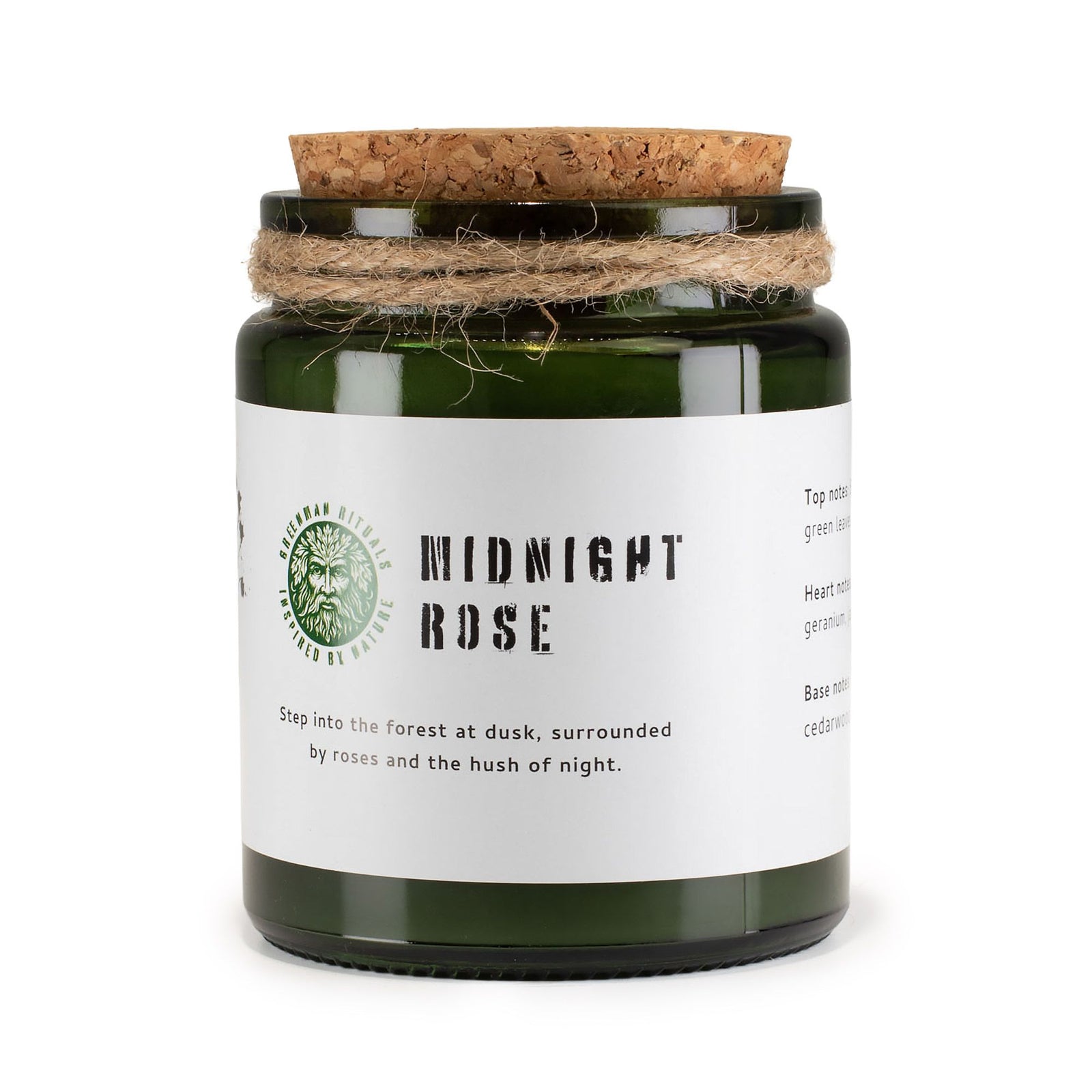Greenman Woodwick Soy Candle - Midnight Rose product image