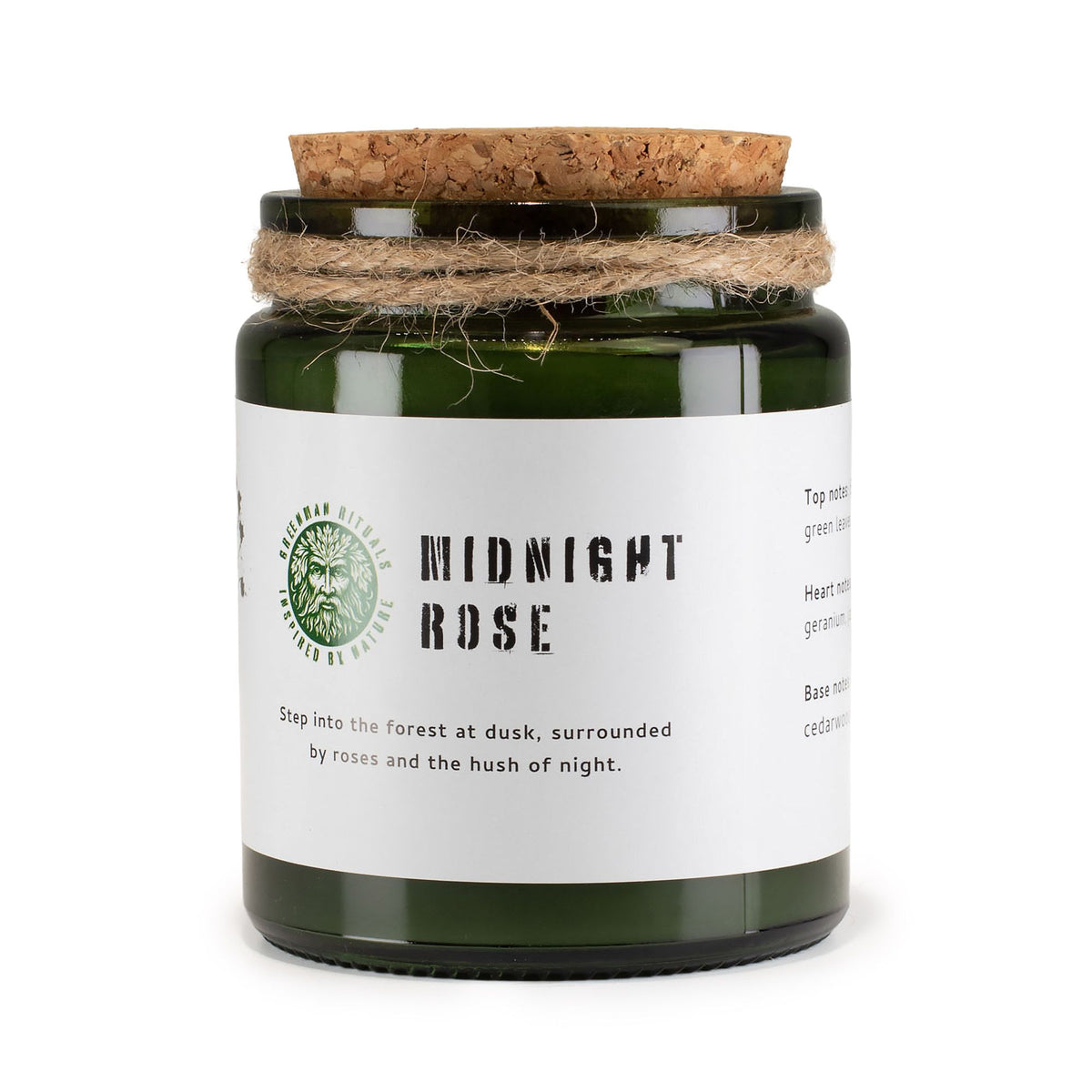 Greenman Woodwick Soy Candle - Midnight Rose product image