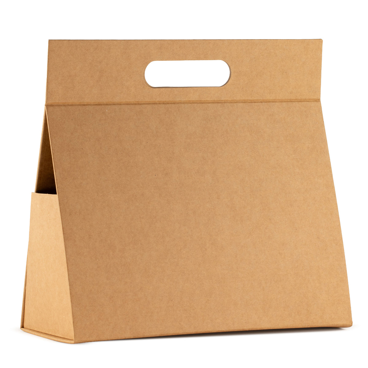 Flat Pack Gift Box - Lrg Hand Box (28x12.5x26cm) - Brown Craft - product image 2