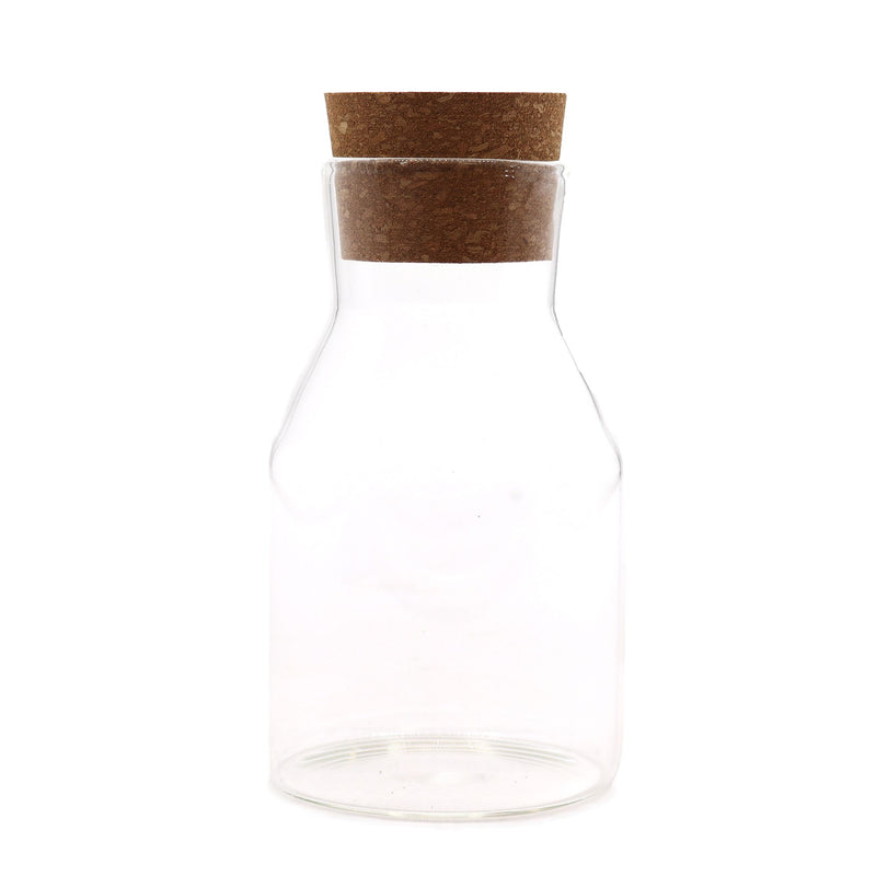 Cottage Cork Glass Jar - Clear - 15cm product image