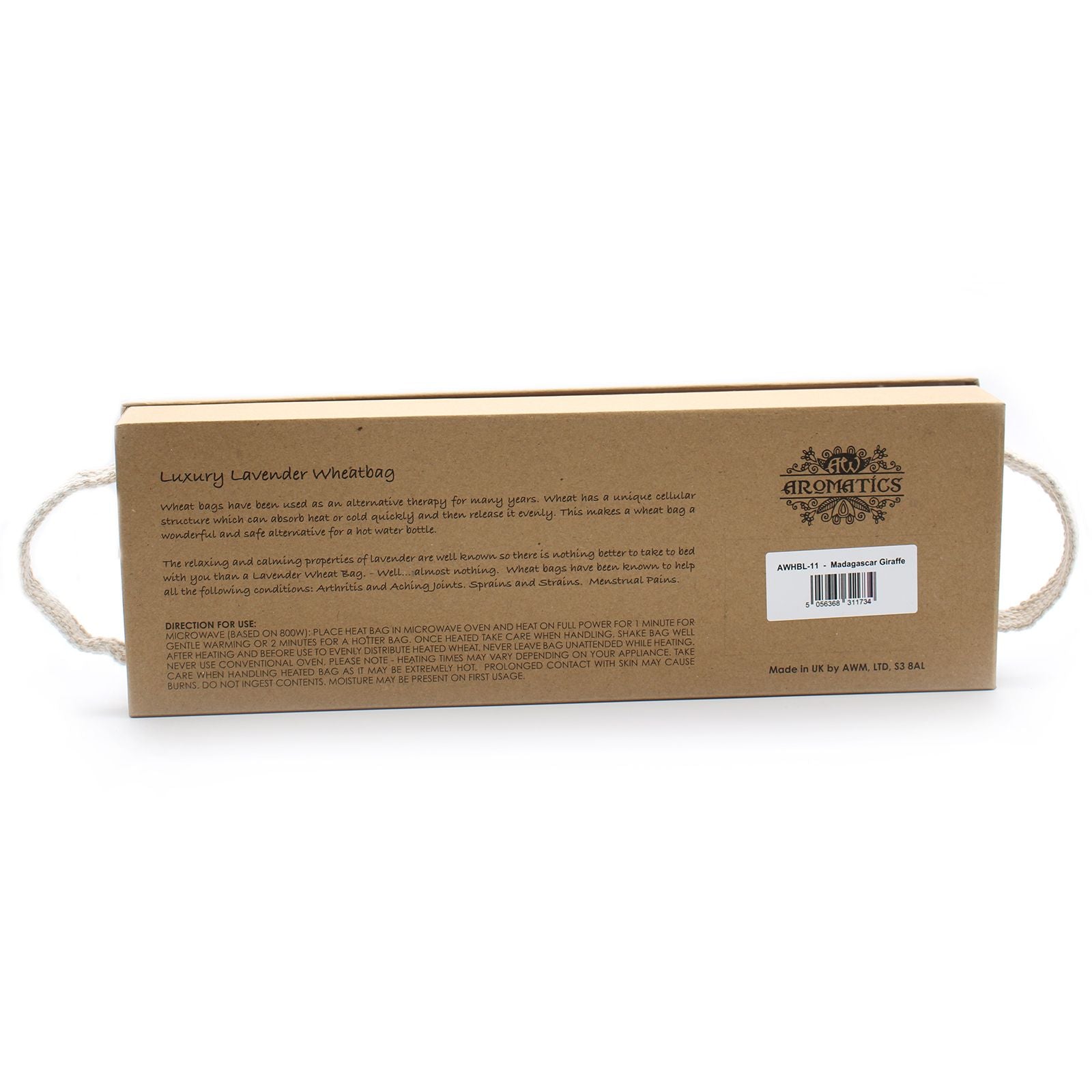 Luxury Lavender Wheat Bag in Gift Box - Madagascar Giraffe product image