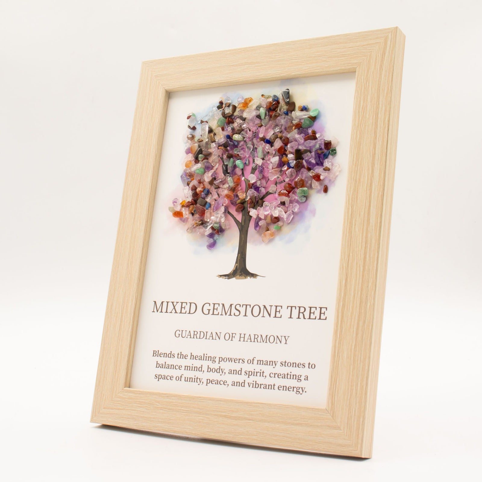 Gemstone Picture - Tree of Life - Multi (20x14.7x1cm) product image