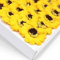 Craft Soap Flowers - Sml Sunflower - Yellow product image 3