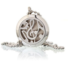 Aromatherapy Diffuser Necklace - Music Notes 25mm product image 2