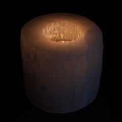 Selenite Cylinder Candle Holder - 8 cm product image 3
