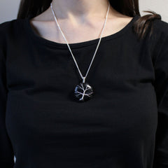 Tree of Life Gemstone Necklace - Black Onyx product image