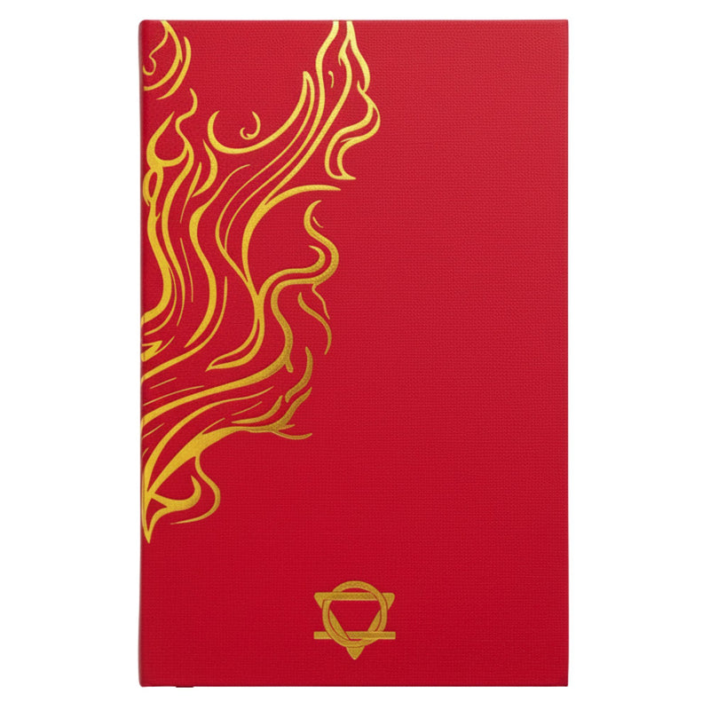 Red Wellness Journal - 120 pages - Golden Mandala and Lotus product image