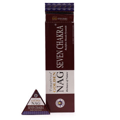 42g Jumbo Golden Nag - Seven Chakra Backflow Incense Cones product image