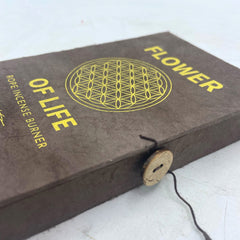 Rope Incense and Silver Plated Holder Set - Flower of Life product image 3