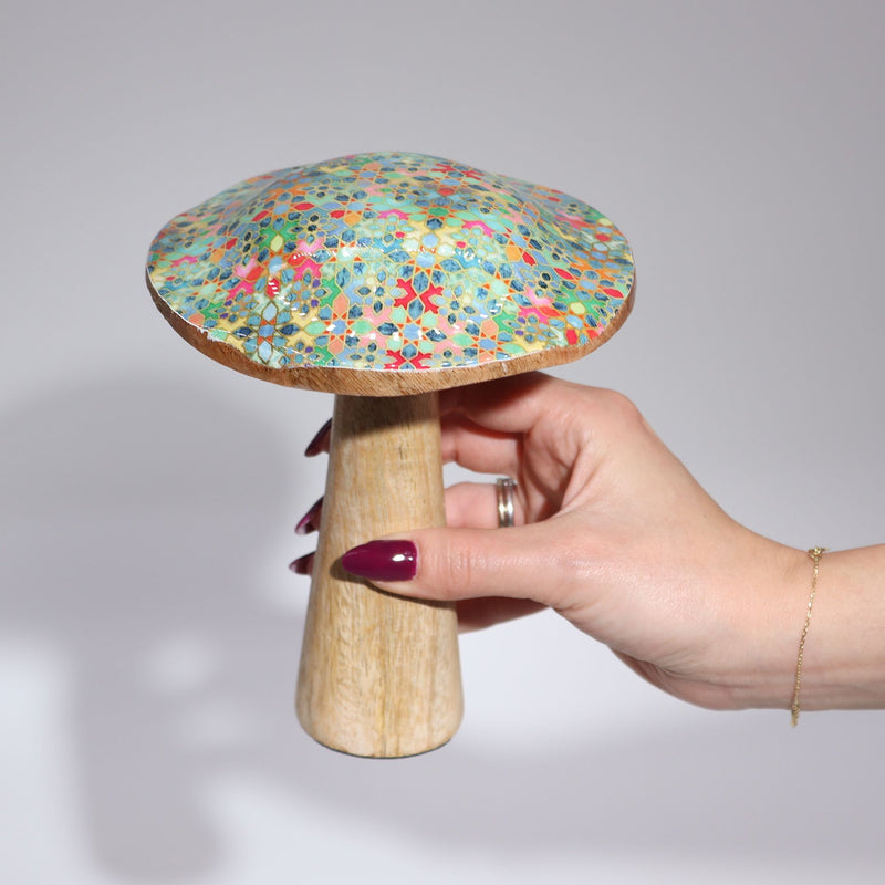 Medium Enamelled Mushroom - 15cm - Pretty Floral product image