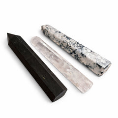 Gemstone Six Face Obelisk Point approx 17cm - Black Tourmaline product image 6