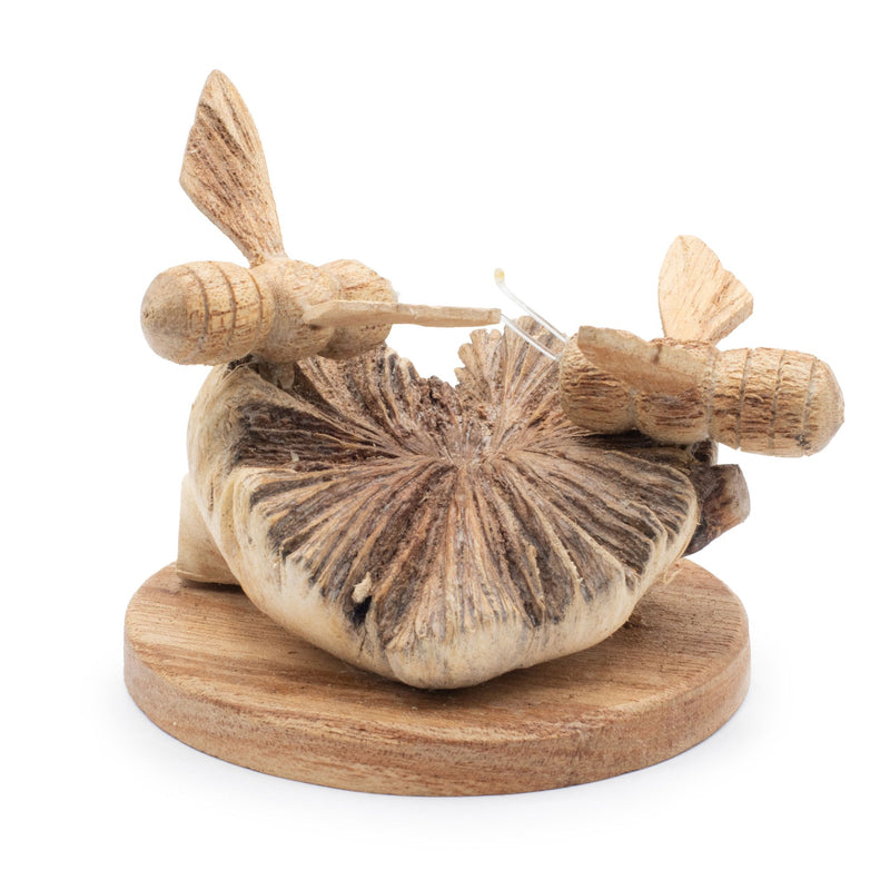 Handmade Parasite Wood Art Carving - Bees in The Works product image