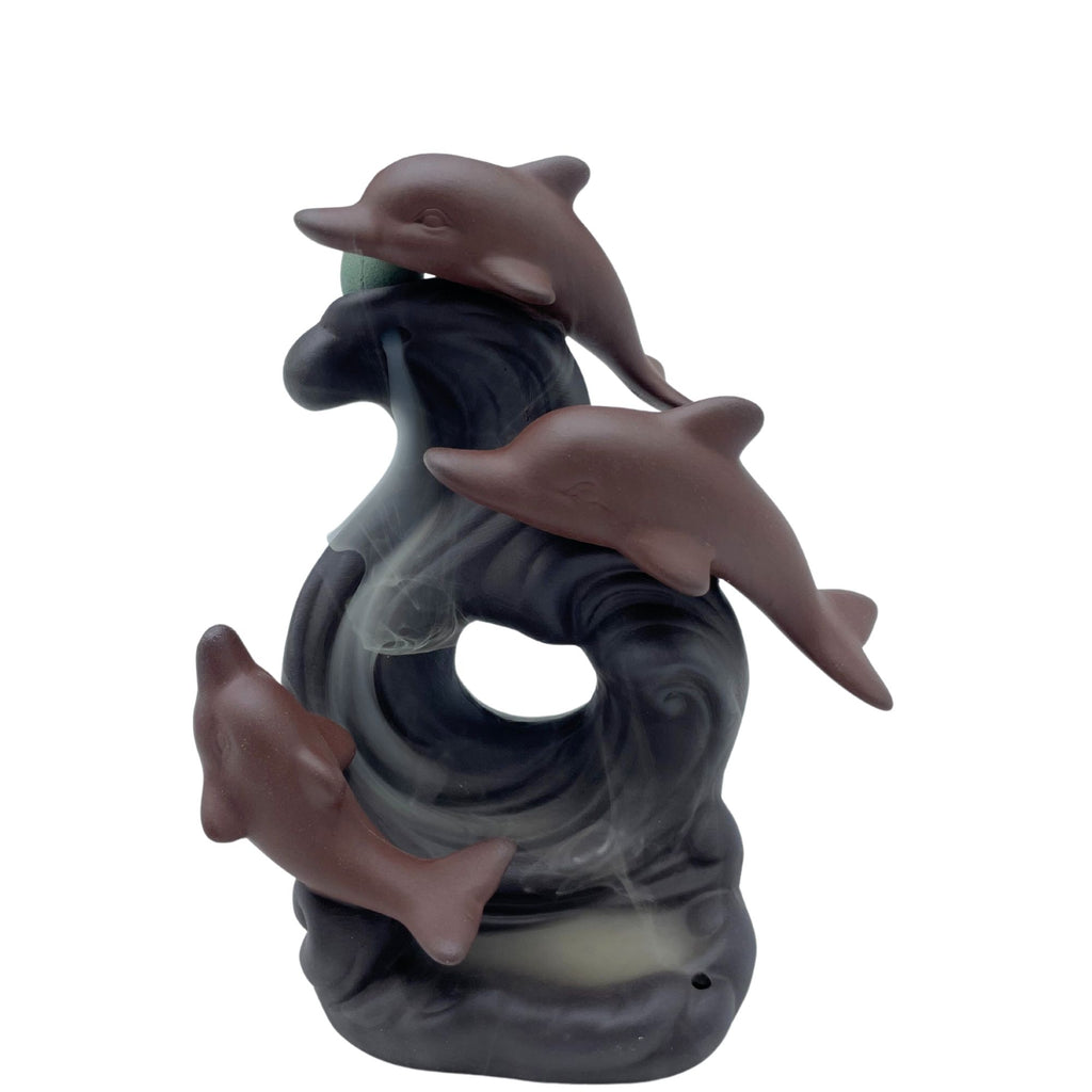 Backflow Incense Burner - Dolphin Wave product image 2