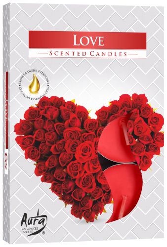 Set of 6 Scented Tealights - Love product image