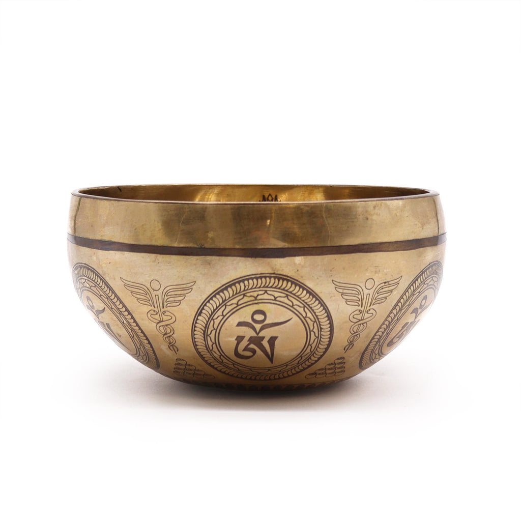 Tibetan Healing Engraved Bowl - 16cm - Bodhi Tree Buddha product image