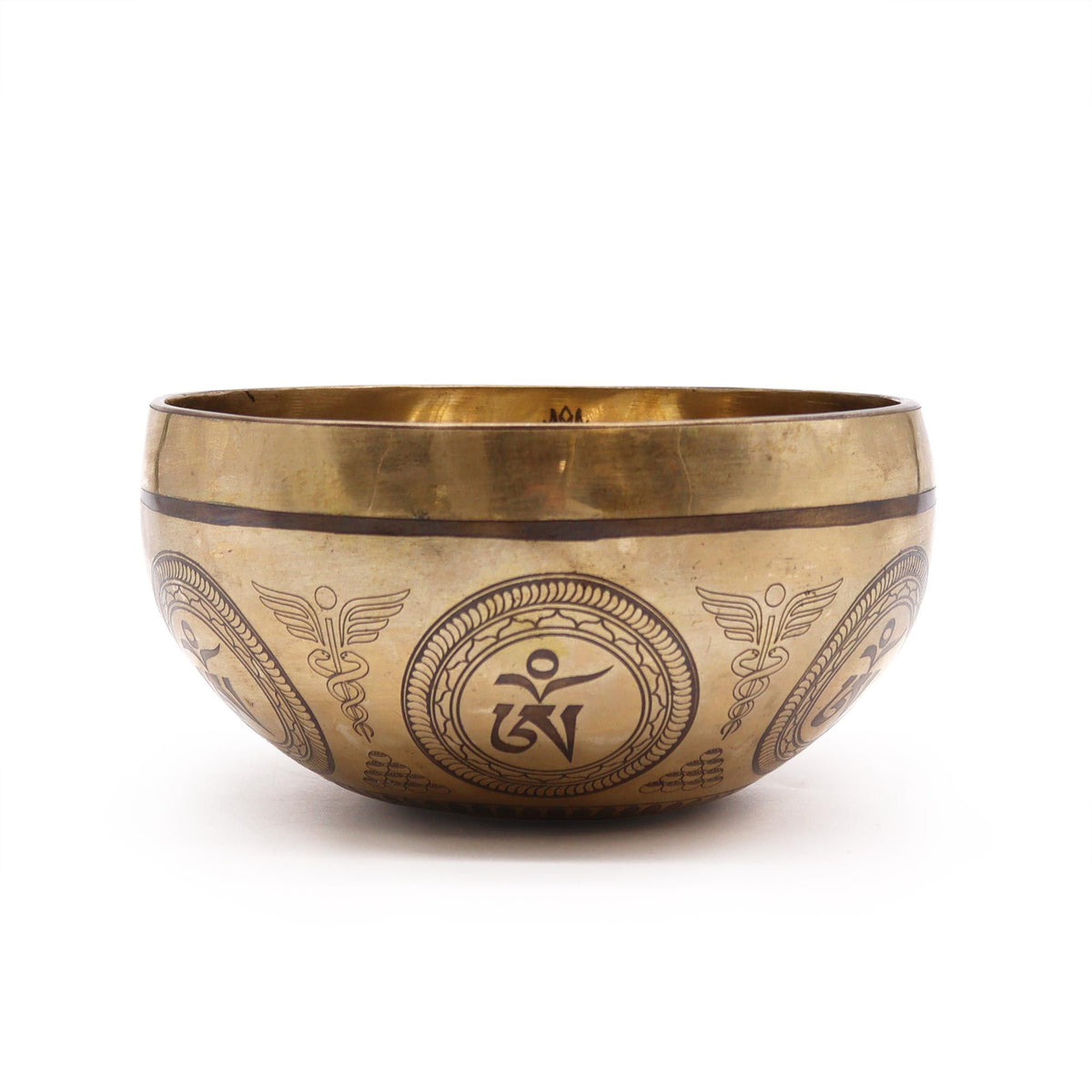 Tibetan Healing Engraved Bowl - 16cm - Bodhi Tree Buddha product image