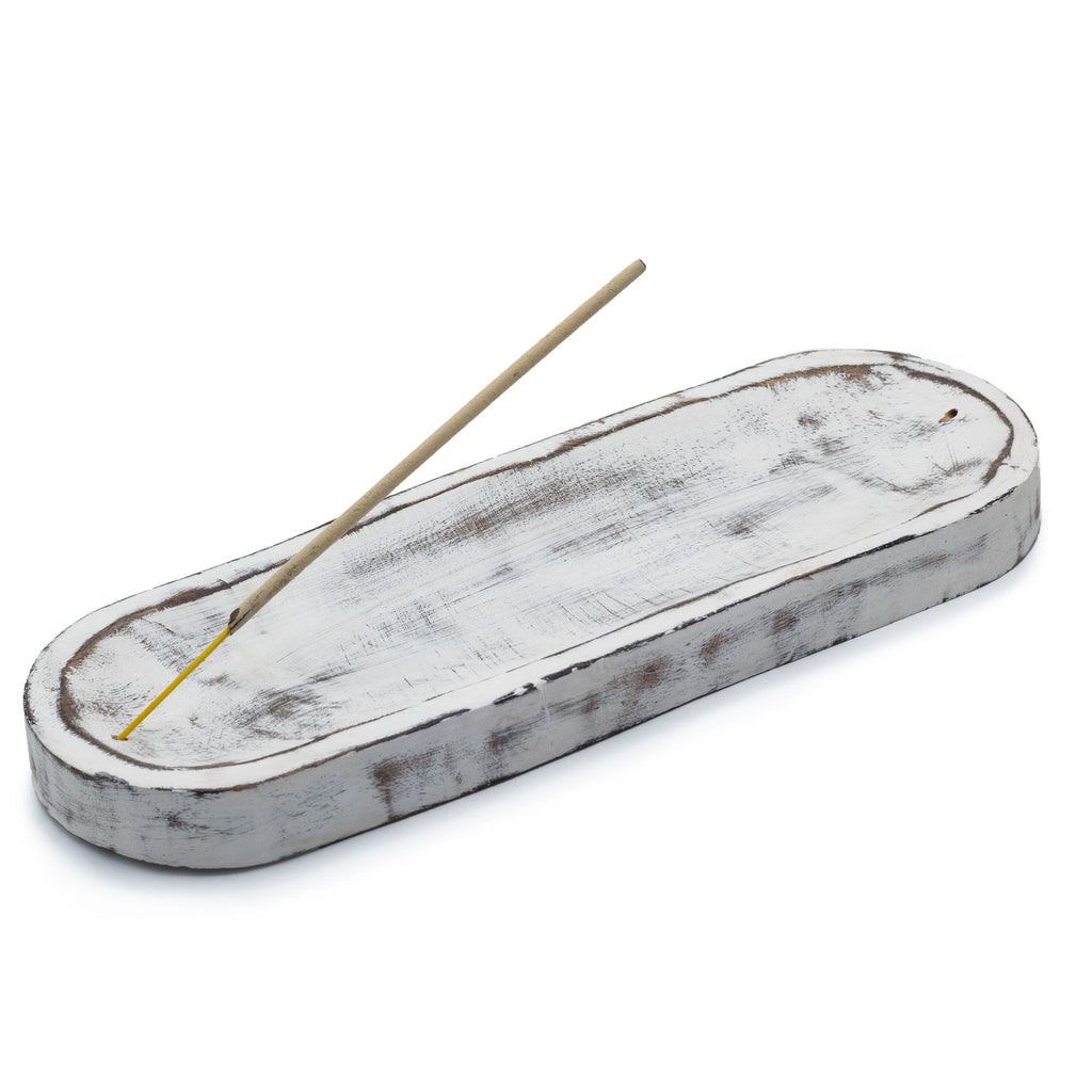 Large Incense Tray 30x10cm - Classic Whitewash product image