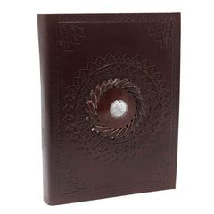 Leather Moonstone Notebook (7x5") product image