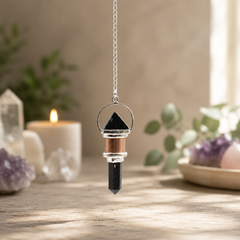 The Night Watcher- Combo Piece Copper Pendulum - Obsidian product image 3