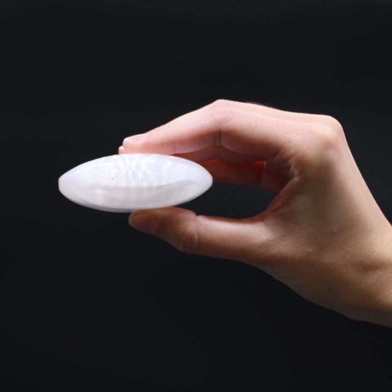 Selenite Palm Stone - 6.5 cm product image