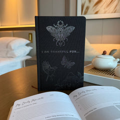 Black Gratitude Journal with Silver Lining - 120 pages - I am Thankful For product image 3