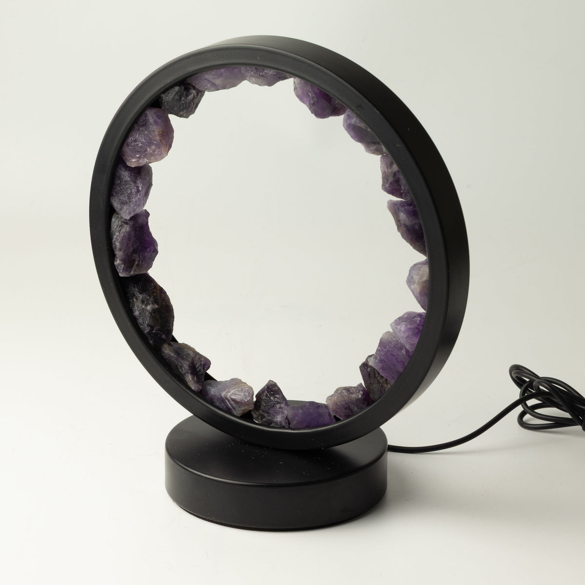 Gemstone Halo Lamp - Zen Spirit  - Amethyst – product view 6