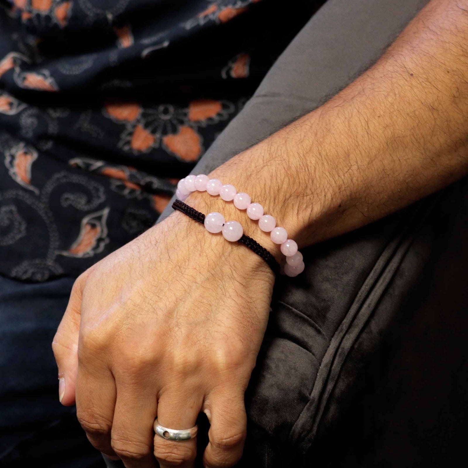 Gemstone Double Power Bracelets- Rose Quartz product image