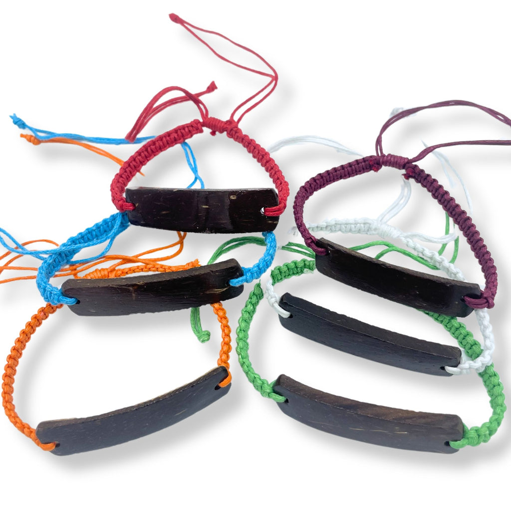 Handmade Friendship Bracelets - Unprinted Custom ready Coconut (asst) product image 4