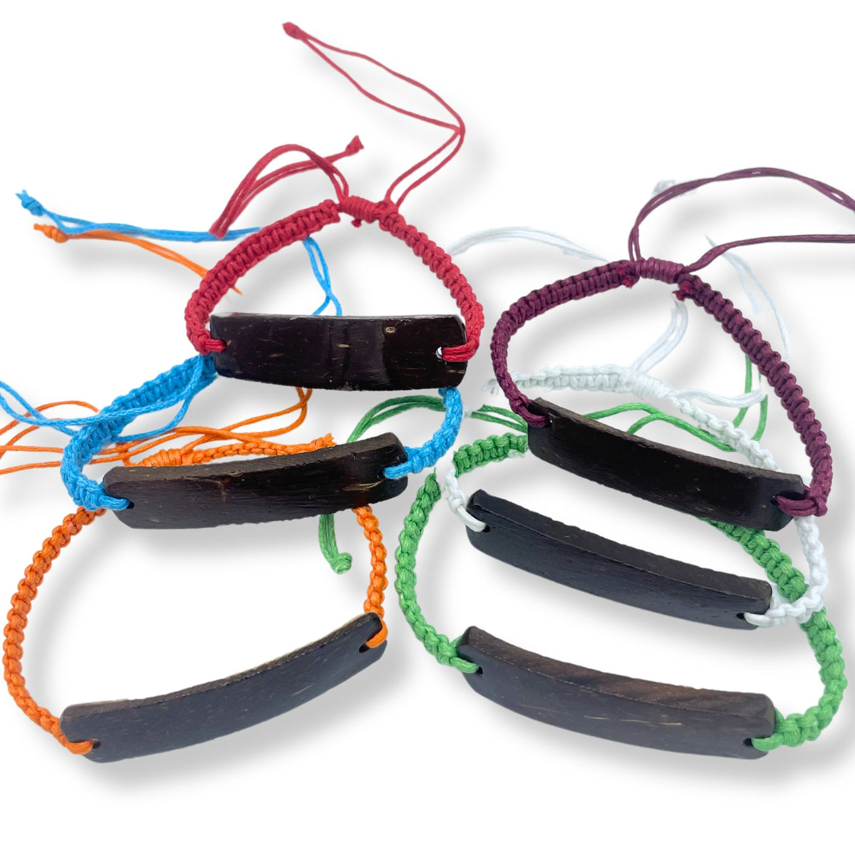 Handmade Friendship Bracelets - Unprinted Custom ready Coconut (asst) product image 4