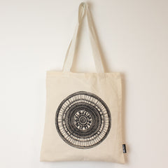 Nomad Sari Iconic Basic Tote Bag - Urban Mandala - Natural 4oz product image 4