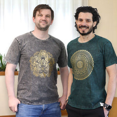 Nomad Sari Stonewashed Cotton T-Shirt – Hamsa – Dark Grey – Medium product image 2