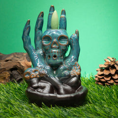 Backflow Incense Burner - Skull in Hand product image 2