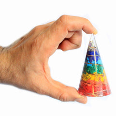 Orgonite Cone - 80mm - Multichip product image 2