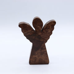 Small Mango Wood Angel - Gold Decor product image 3