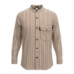 Nomad Sari Grandad Shirt - Brown Beige - Large product image 3