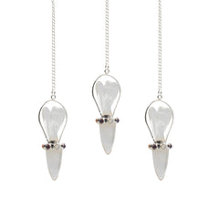 Celestial Guide - Two Piece Angel Pendulum - Chakra Band - Clear Quartz product image