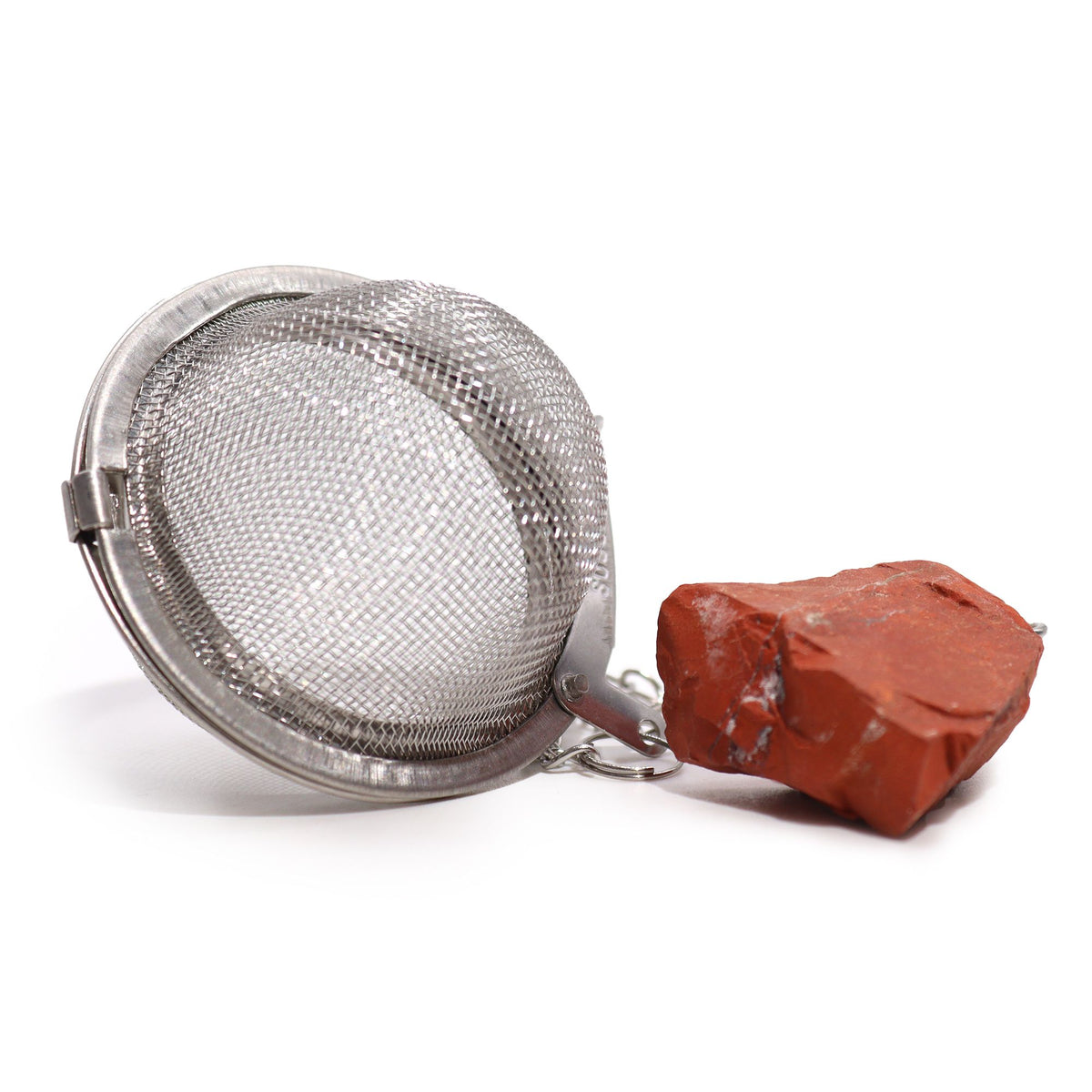 Raw Crystal Gemstone Tea Strainer - Red Jasper product image 4
