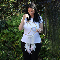 Protection Dream Catcher - Macrame Moon product image 9