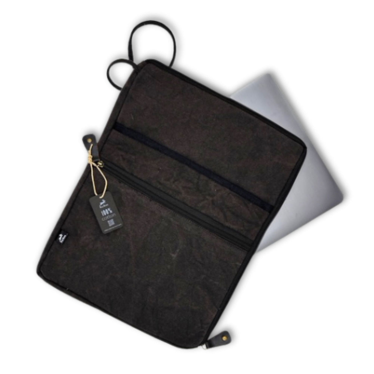 Stonewash Large Laptop Pouch - Charcoal product image